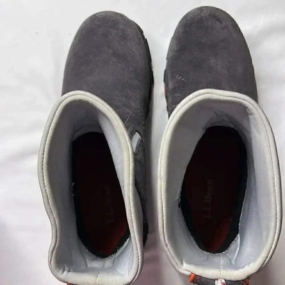 L.L. Bean pull on size 7 leather ankle winter boots - Picture 3 of 6